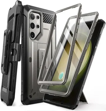 SUPCASE UB Pro Samsung S24 Ultra Hoesje Full Protect Kickstand Grijs