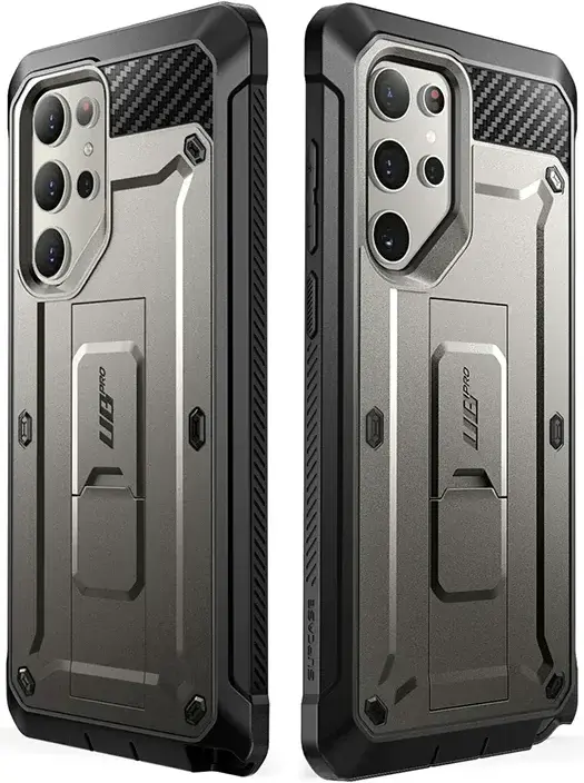 SUPCASE UB Pro Samsung S24 Ultra Hoesje Full Protect Kickstand Grijs afbeelding 2