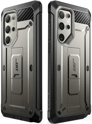 SUPCASE UB Pro Samsung S24 Ultra Hoesje Full Protect Kickstand Grijs afbeelding 2