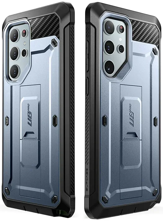 SUPCASE UB Pro Samsung S24 Ultra Hoesje Full Protect Kickstand Blauw afbeelding 2
