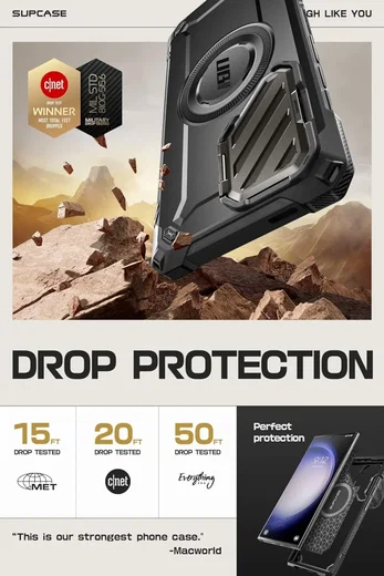 SUPCASE UB Pro MagXT Samsung S24 Ultra Hoesje Camera Protector Zwart afbeelding 4