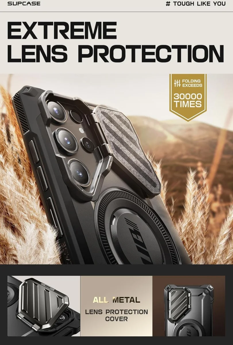 SUPCASE UB Pro MagXT Samsung S24 Ultra Hoesje Camera Protector Zwart afbeelding 5
