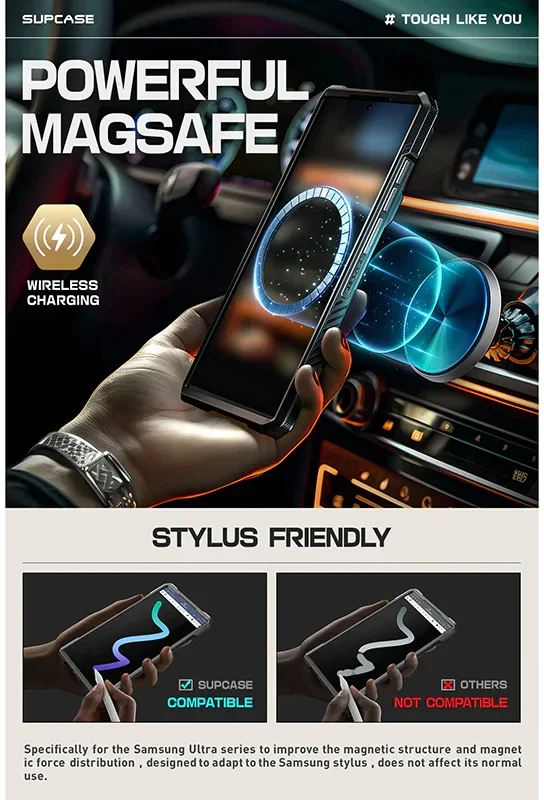 SUPCASE UB Pro MagXT Samsung S24 Ultra Hoesje Camera Protector Groen afbeelding 3