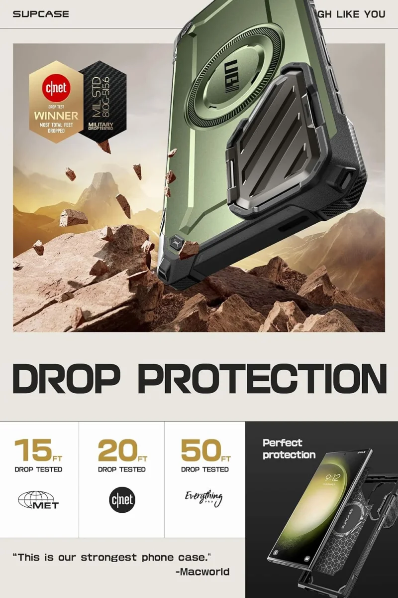 SUPCASE UB Pro MagXT Samsung S24 Ultra Hoesje Camera Protector Groen afbeelding 4