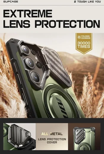 SUPCASE UB Pro MagXT Samsung S24 Ultra Hoesje Camera Protector Groen afbeelding 5