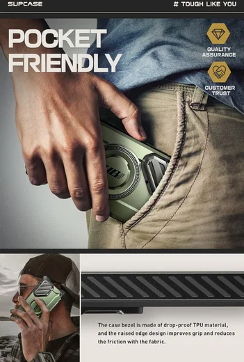 SUPCASE UB Pro MagXT Samsung S24 Ultra Hoesje Camera Protector Groen afbeelding 9