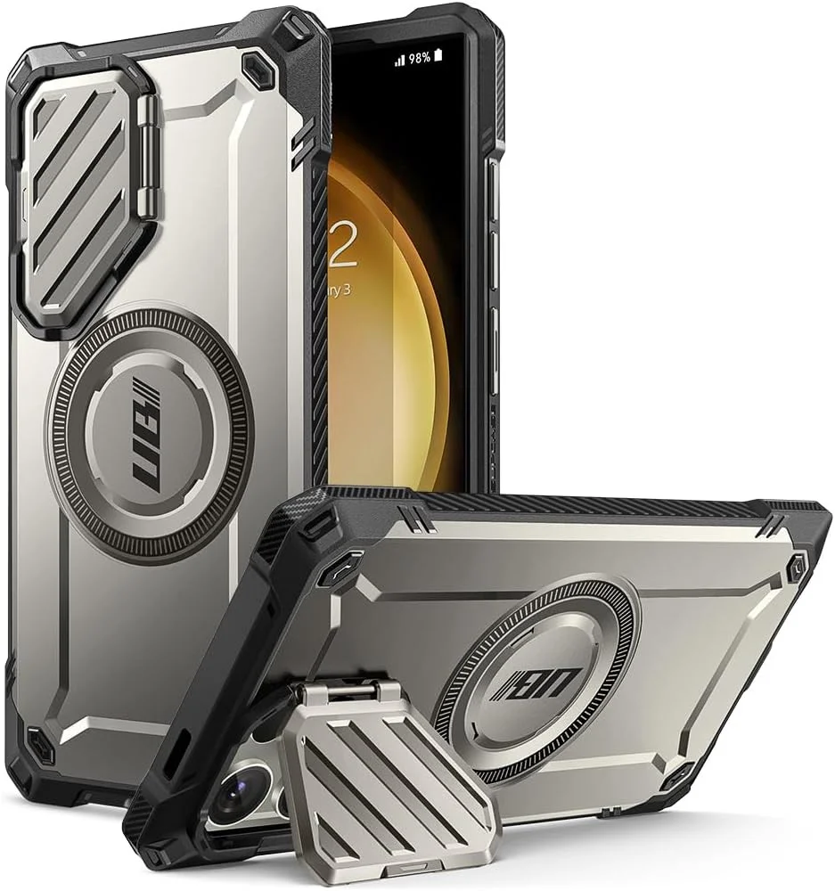 SUPCASE UB Pro MagXT Samsung S24 Ultra Hoesje Camera Protector Grijs afbeelding 1