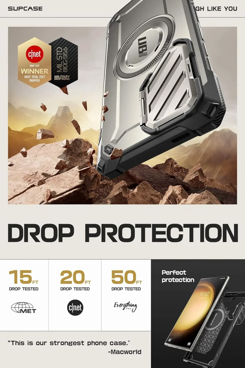 SUPCASE UB Pro MagXT Samsung S24 Ultra Hoesje Camera Protector Grijs afbeelding 4