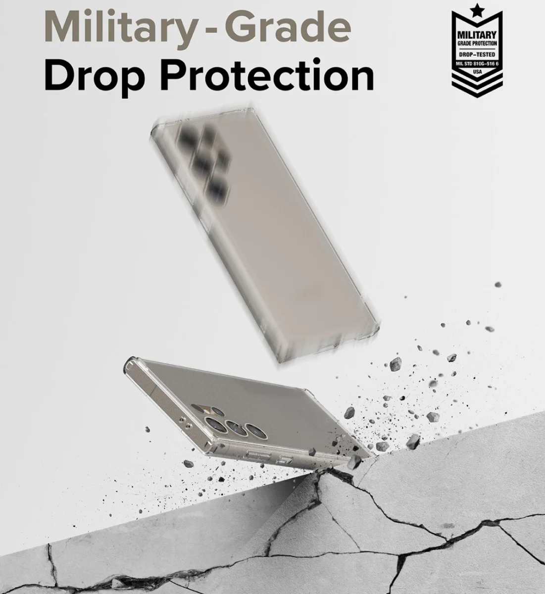 Ringke Fusion Samsung Galaxy S24 Ultra Hoesje Matte Transparant afbeelding 4