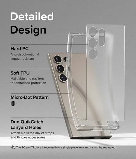 Ringke Fusion Samsung Galaxy S24 Ultra Hoesje Matte Transparant afbeelding 7