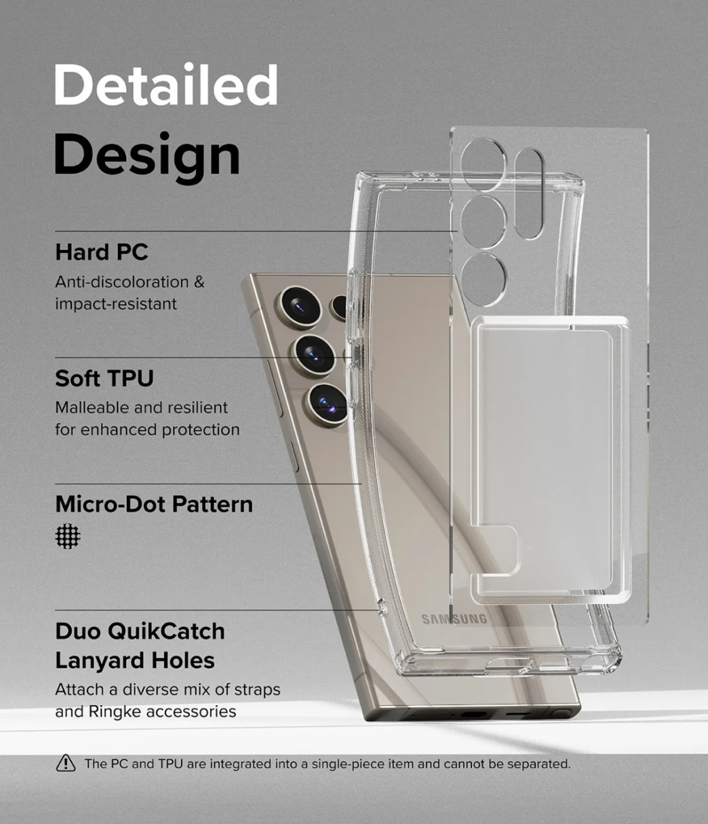 Ringke Fusion Card Samsung Galaxy S24 Ultra Hoesje Transparant afbeelding 7