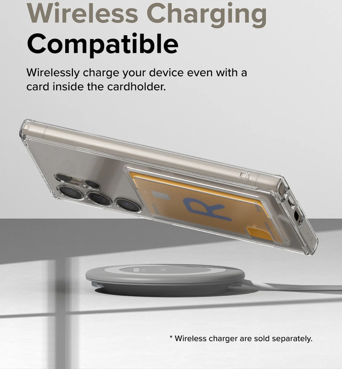 Ringke Fusion Card Samsung Galaxy S24 Ultra Hoesje Transparant afbeelding 10