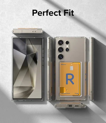 Ringke Fusion Card Samsung Galaxy S24 Ultra Hoesje Transparant afbeelding 11