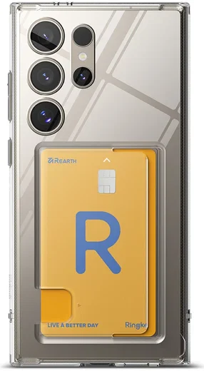 Ringke Fusion Card Samsung Galaxy S24 Ultra Hoesje Transparant afbeelding 15