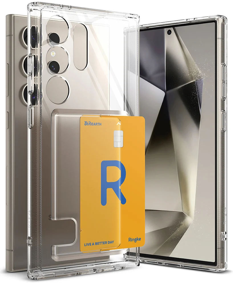 Ringke Fusion Card Samsung Galaxy S24 Ultra Hoesje Transparant afbeelding 1