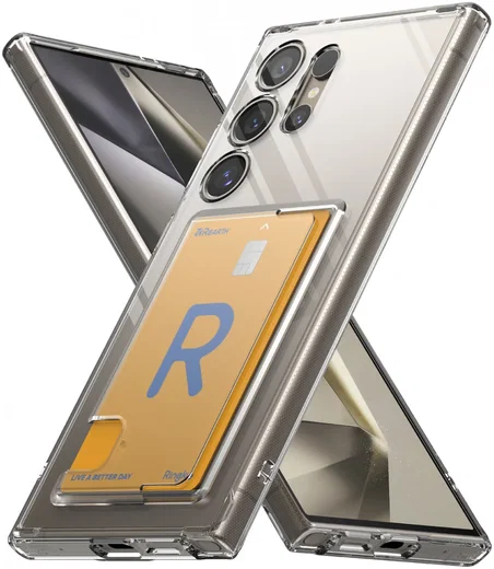 Ringke Fusion Card Samsung Galaxy S24 Ultra Hoesje Transparant afbeelding 2