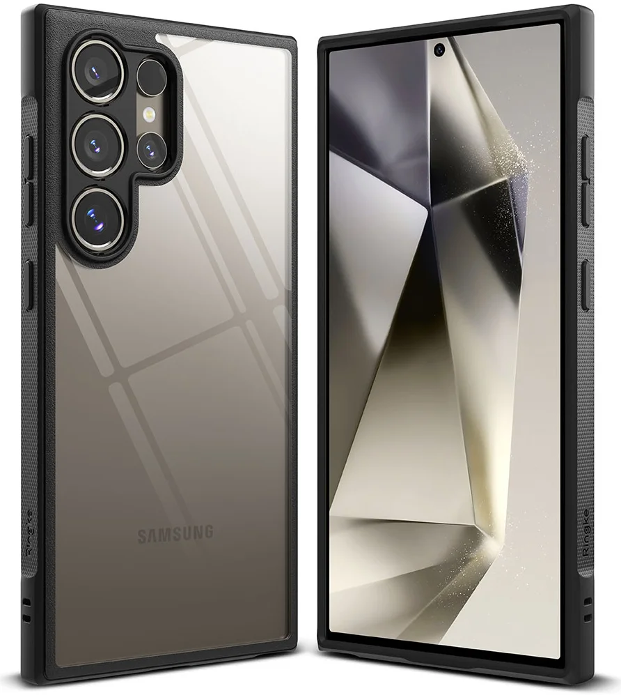 Ringke Fusion Bold Samsung Galaxy S24 Ultra Hoesje Transparant Zwart afbeelding 2