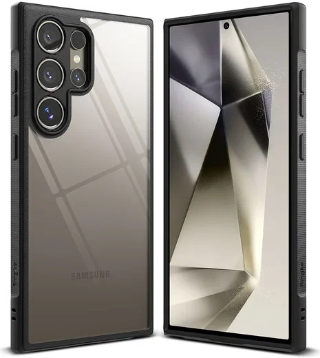 Ringke Fusion Bold Samsung Galaxy S24 Ultra Hoesje Transparant Zwart afbeelding 2