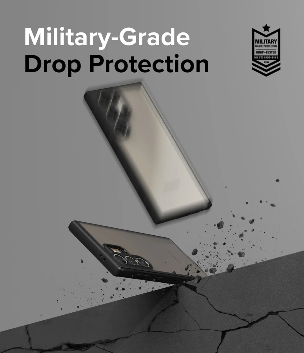 Ringke Fusion Bold Samsung Galaxy S24 Ultra Hoesje Transparant Zwart afbeelding 3
