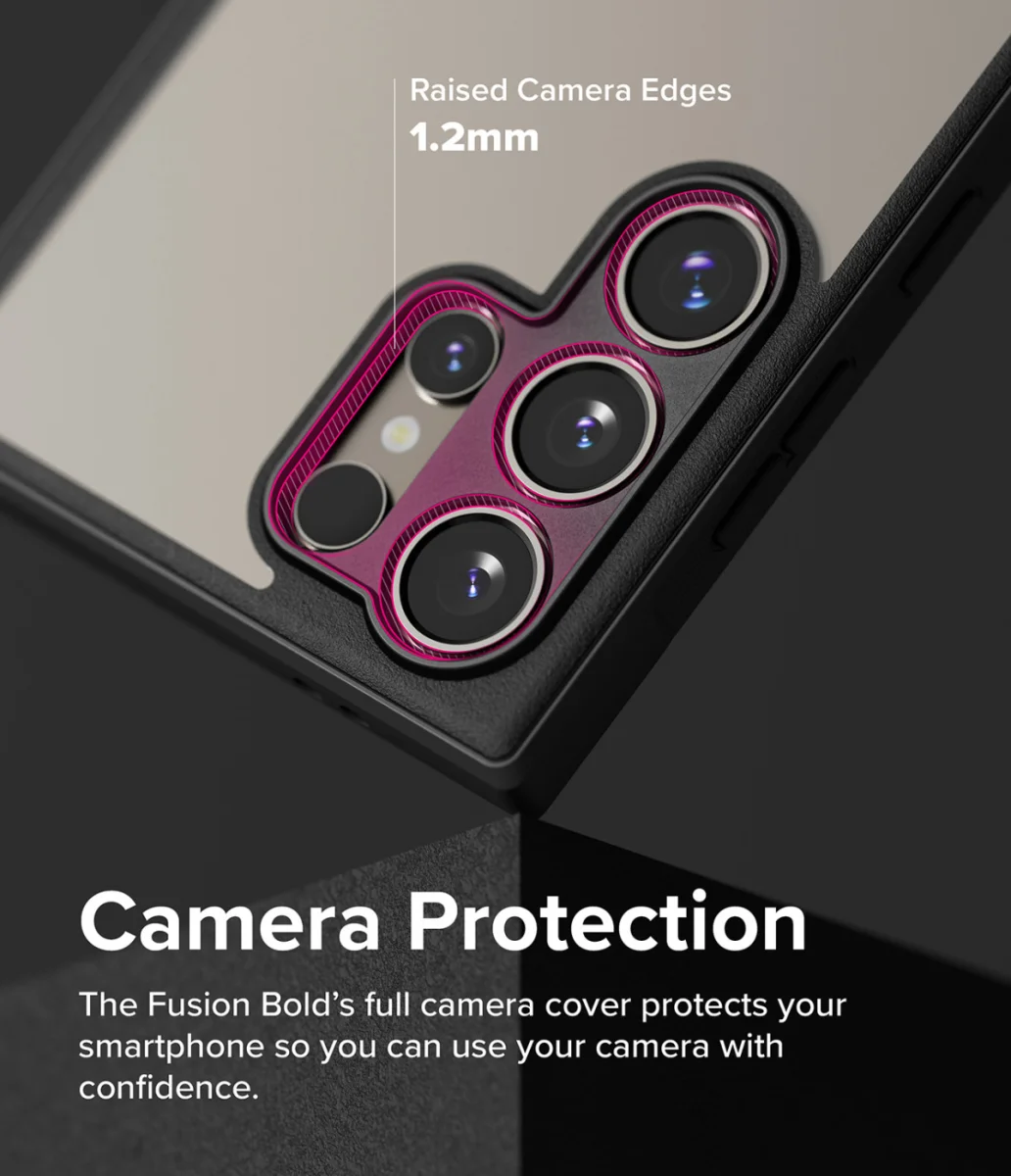 Ringke Fusion Bold Samsung Galaxy S24 Ultra Hoesje Transparant Zwart afbeelding 5