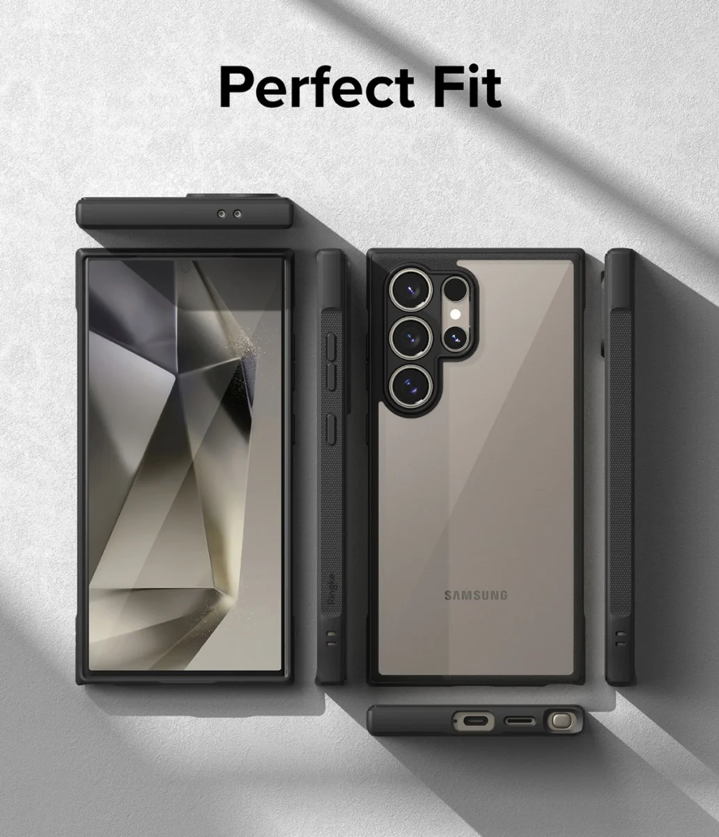Ringke Fusion Bold Samsung Galaxy S24 Ultra Hoesje Transparant Zwart afbeelding 10