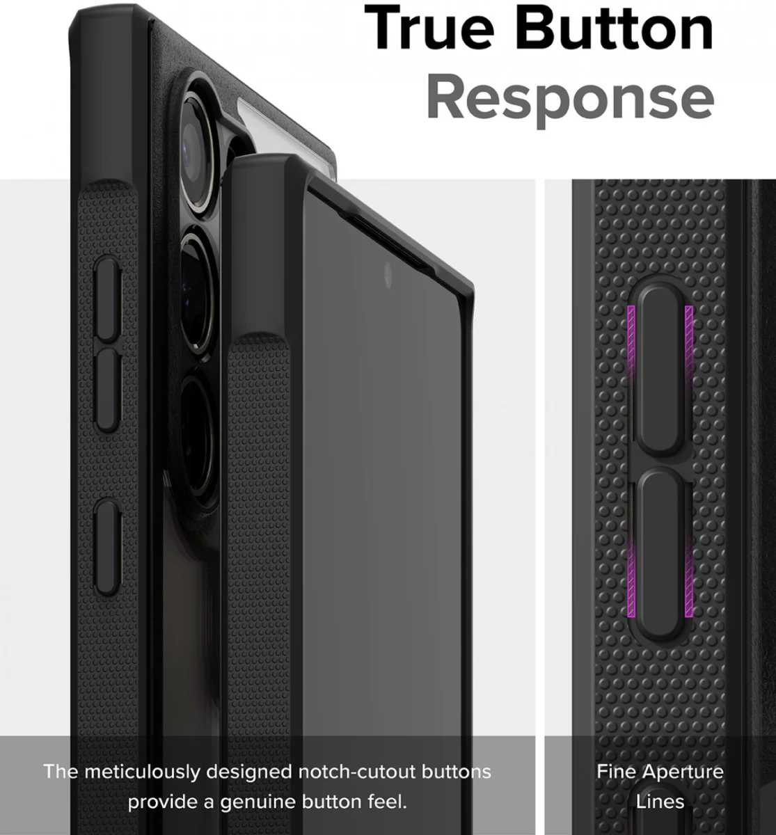 Ringke Fusion Bold Samsung Galaxy S24 Ultra Hoesje Transparant Zwart afbeelding 12