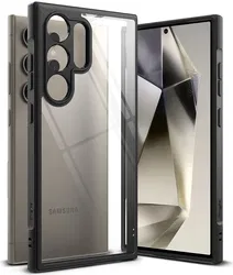 Ringke Fusion Bold Samsung Galaxy S24 Ultra Hoesje Transparant Zwart afbeelding