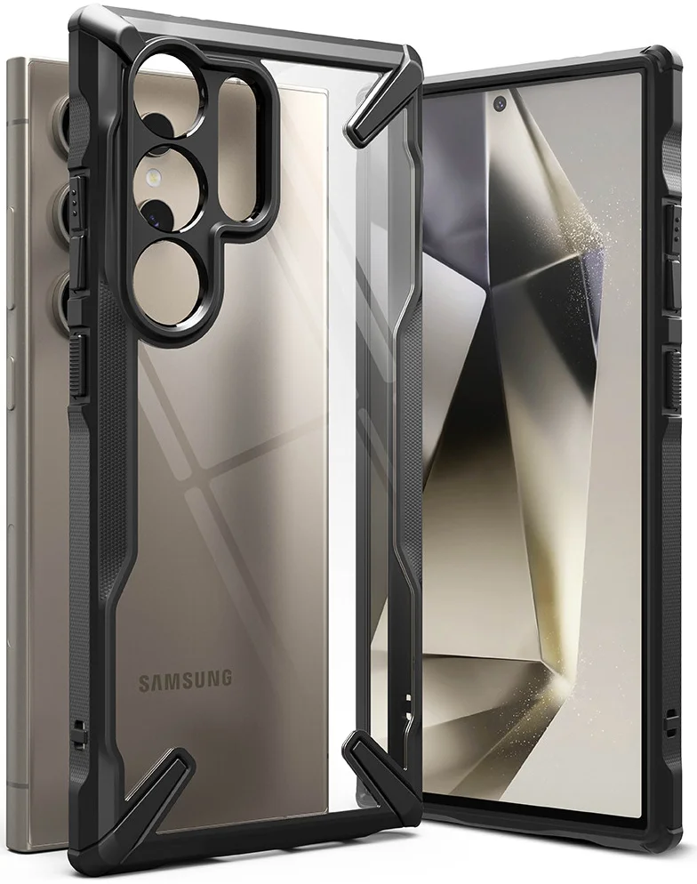 Ringke Fusion X Samsung Galaxy S24 Ultra Hoesje Back Cover Zwart afbeelding 1