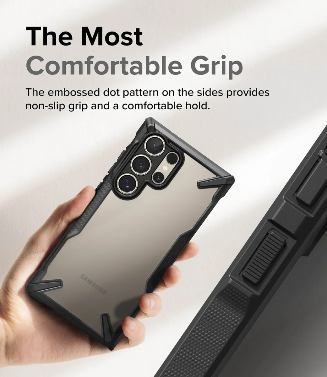 Ringke Fusion X Samsung Galaxy S24 Ultra Hoesje Back Cover Zwart afbeelding 6