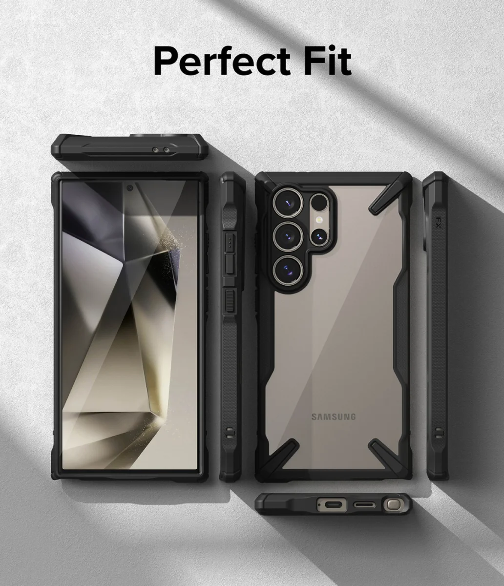 Ringke Fusion X Samsung Galaxy S24 Ultra Hoesje Back Cover Zwart afbeelding 9