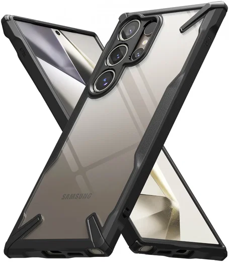 Ringke Fusion X Samsung Galaxy S24 Ultra Hoesje Back Cover Zwart afbeelding 2