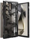Ringke Fusion X Samsung Galaxy S24 Ultra Hoesje Back Cover Camo Zwart