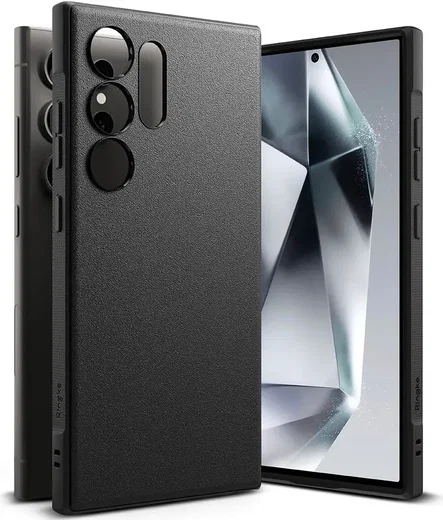 Ringke Onyx Samsung Galaxy S24 Ultra Hoesje TPU Back Cover Zwart afbeelding 1