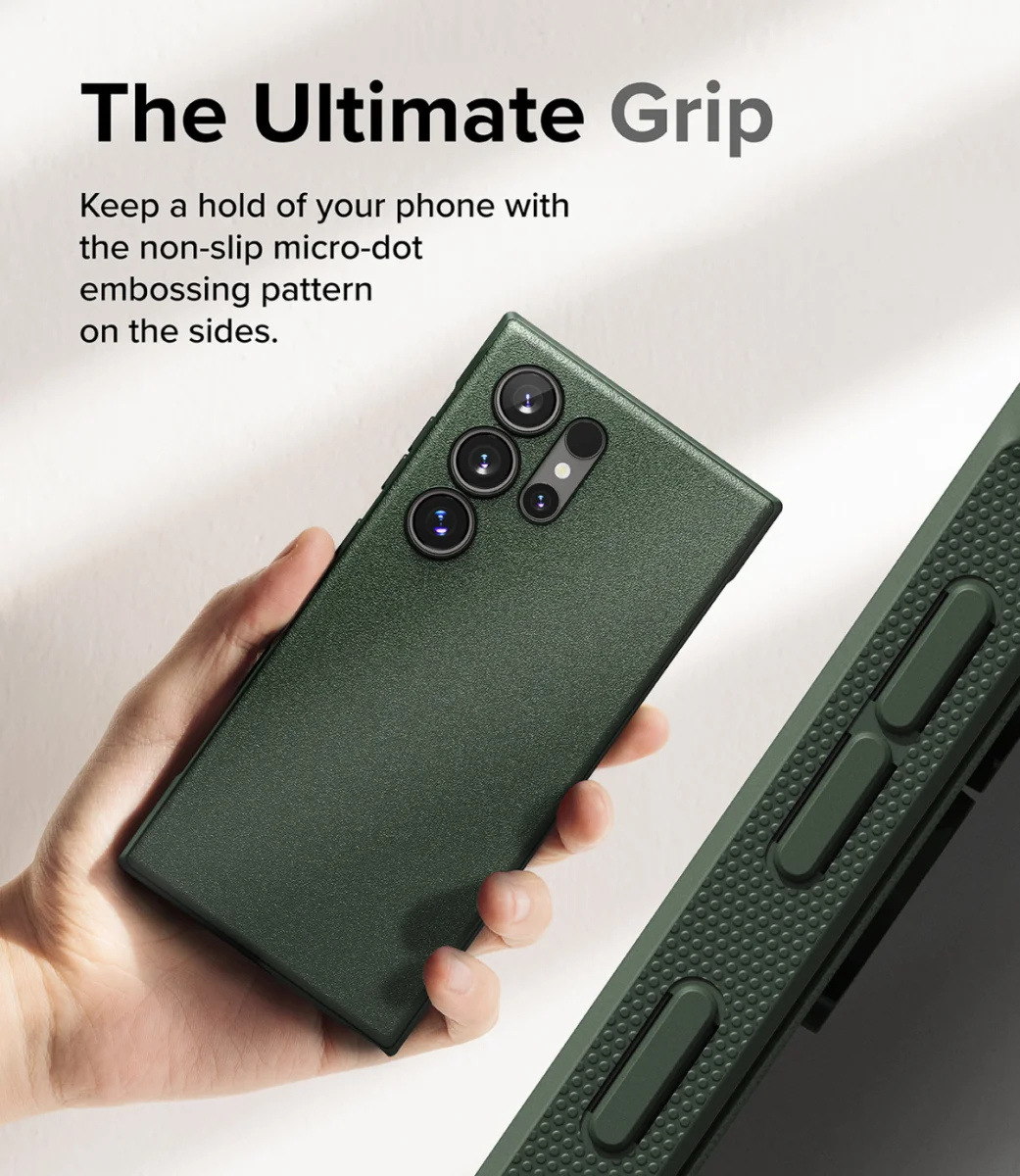 Ringke Onyx Samsung Galaxy S24 Ultra Hoesje TPU Back Cover Groen afbeelding 6