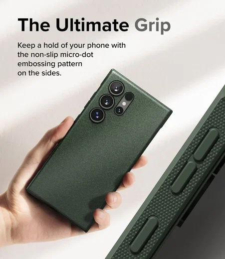 Ringke Onyx Samsung Galaxy S24 Ultra Hoesje TPU Back Cover Groen afbeelding 6