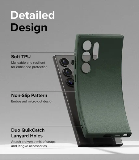 Ringke Onyx Samsung Galaxy S24 Ultra Hoesje TPU Back Cover Groen afbeelding 7