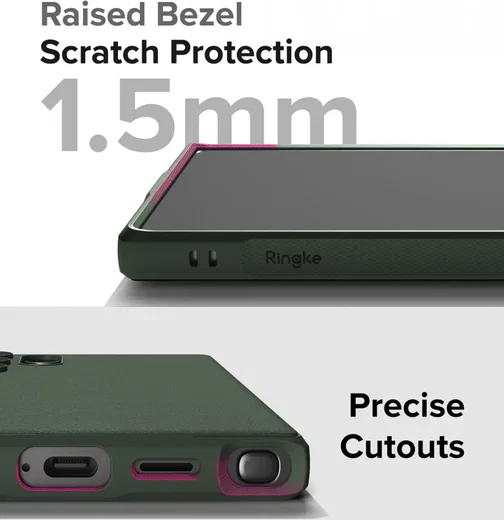 Ringke Onyx Samsung Galaxy S24 Ultra Hoesje TPU Back Cover Groen afbeelding 11