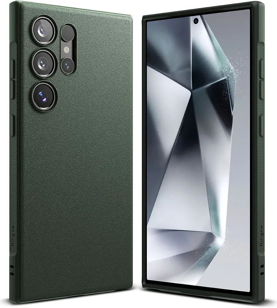 Ringke Onyx Samsung Galaxy S24 Ultra Hoesje TPU Back Cover Groen afbeelding 2