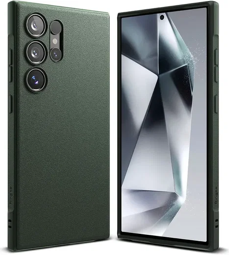 Ringke Onyx Samsung Galaxy S24 Ultra Hoesje TPU Back Cover Groen afbeelding 2