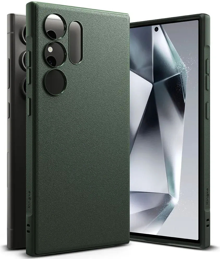 Ringke Onyx Samsung Galaxy S24 Ultra Hoesje TPU Back Cover Groen afbeelding 1