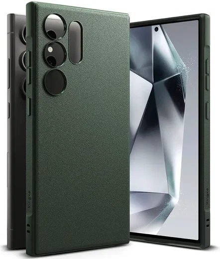 Ringke Onyx Samsung Galaxy S24 Ultra Hoesje TPU Back Cover Groen afbeelding 1