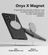 Ringke Onyx Magnetic Samsung Galaxy S24 Ultra Hoesje MagSafe Zwart afbeelding 11