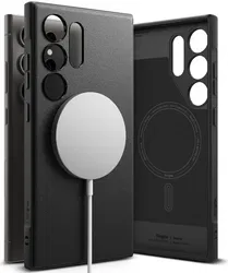 Ringke Onyx Magnetic Samsung Galaxy S24 Ultra Hoesje MagSafe Zwart afbeelding