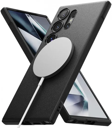 Ringke Onyx Magnetic Samsung Galaxy S24 Ultra Hoesje MagSafe Zwart afbeelding 16