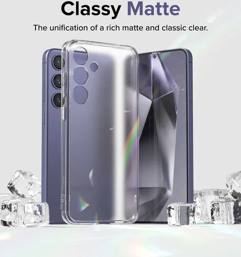 Ringke Fusion Samsung Galaxy S24 Plus Hoesje Matte Transparant afbeelding 4