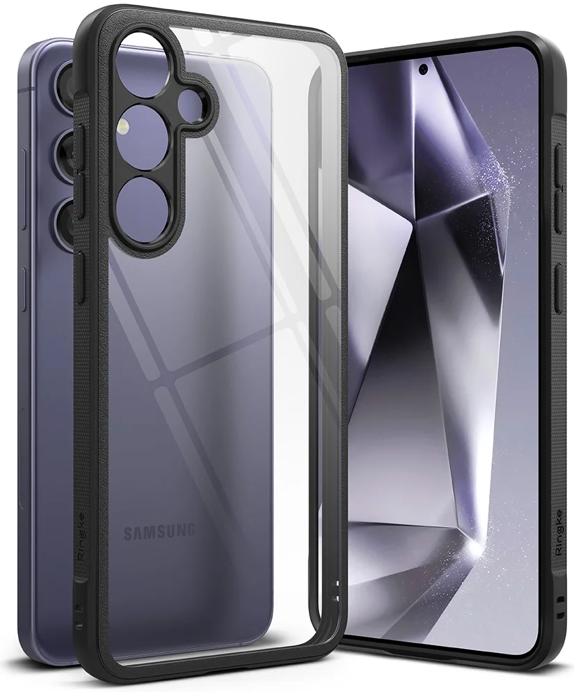 Ringke Fusion Bold Samsung Galaxy S24 Plus Hoesje Transparant Zwart afbeelding 1