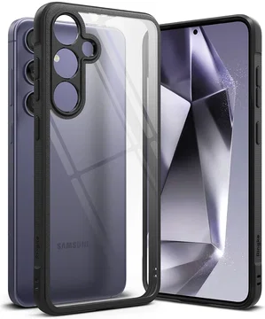 Ringke Fusion Bold Samsung Galaxy S24 Plus Hoesje Transparant Zwart