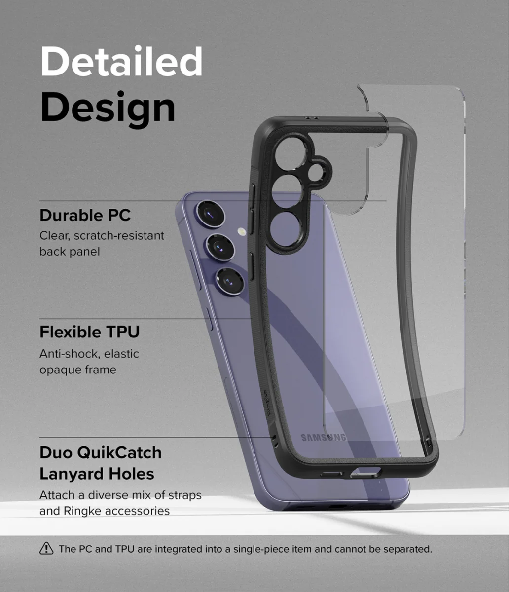 Ringke Fusion Bold Samsung Galaxy S24 Plus Hoesje Transparant Zwart afbeelding 8