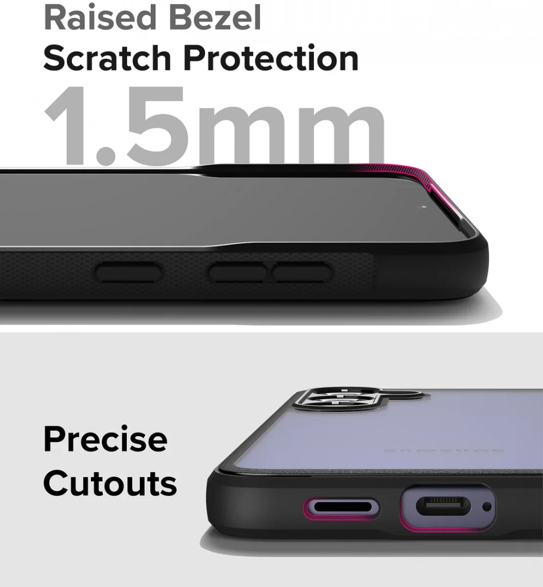 Ringke Fusion Bold Samsung Galaxy S24 Plus Hoesje Transparant Zwart afbeelding 11