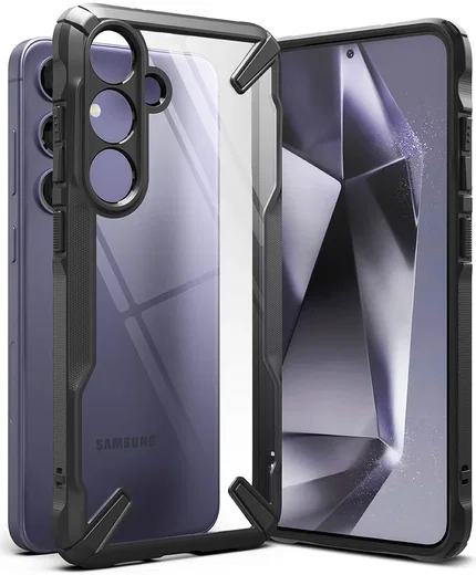Ringke Fusion X Samsung Galaxy S24 Plus Hoesje Back Cover Zwart afbeelding 1